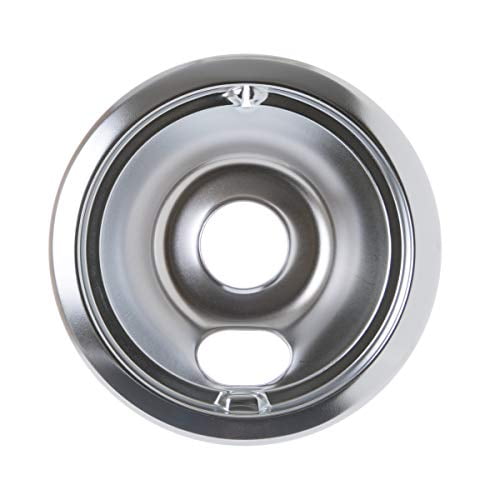 GE WB32X5075 Genuine OEM 6" Burner Drip Bowl (Chrome) for GE Electric