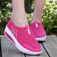 thumbnail image 6 of Domuza Orthopedic Shoes for Women Arch Support Slip on Non Slip Work Shoes Wide Width Knitted Mesh Stretch House Shoes Comfortable 2026 New Foam Shoes Red 6.5（EU-37）, 6 of 7