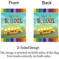 thumbnail image 4 of Back to School House Flag 28 x 40 Double Sided, Colorful Pencil School Bus Fall Leaves Garden Yard Flags Outdoor Indoor Banner for Home Welcome Back Decorations, 4 of 4