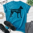 thumbnail image 2 of Doberman Mama T-shirt, Unisex Women's Shirt, Doberman Pinscher Owner, Best Dog Mom Gift, Heather Blue, Large, 2 of 6