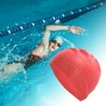 thumbnail image 2 of Gorro de Natación Textura de Burbujas Impermeable Rojo 1 Pc, 2 of 6