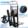 thumbnail image 6 of STICCIO 900 lbs Electric Stair Climbing Dolly with 3 Mode Folding and Dual Speed, 1250W Aluminum Alloy Stair Climber Cart for Moving Warehouse, 6 of 8