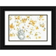 thumbnail image 1 of Audit, Lisa 32x23 Black Ornate Wood Framed with Double Matting Museum Art Print Titled - Happy Yellow 02A, 1 of 4
