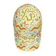 thumbnail image 4 of Naloa Original Classic Low Profile Hat Men Women Baseball Cap Dad Hat Adjustable Unconstructed Cartoon Snake8 Print Cap, 4 of 9