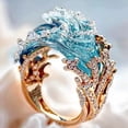thumbnail image 2 of Ocean's Oath Jewelry Set, Adjustable Ocean Wave Necklace/Ring/Earring Summer Marine Theme Jewelry Packs Romance From The Sea-ocean's Oath Inspirational Friendship Blue Ocean Jewelry Gift for Women, 2 of 6