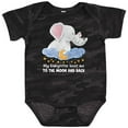 thumbnail image 3 of Inktastic My Babysitter Loves Me to the Moon and Back Elephant Family Boys or Girls Baby Bodysuit, 3 of 5