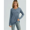 thumbnail image 6 of Womens Long Sleeve T Shirts crew Neck Loose Soft Casual Tops Fall Fashion Comfy Tees, 6 of 6