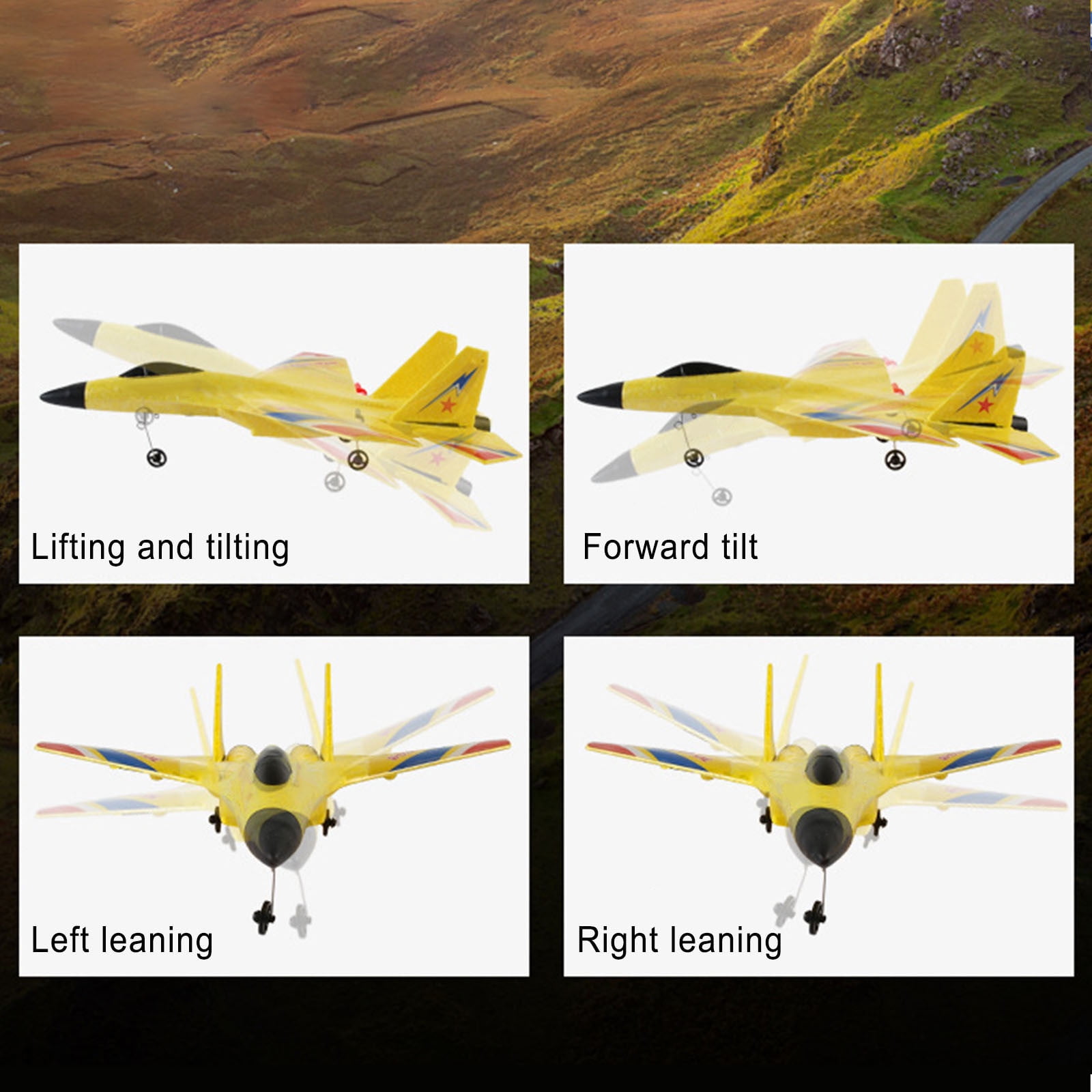 YUNAFFT Gravity Glider, Gravity Glider Plane, Gravityglider-Gravity Glider,Trick 4 Rotor Rc Glider Aircraft Drone 2.4g Gravity, Rc Plane