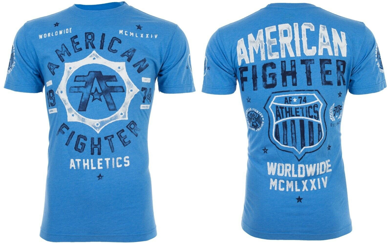 AMERICAN FIGHTER Mens T-Shirt GREEN MOUNTAIN  Athletic Biker MMA Gym UFC$40 