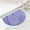 Blue, variant on Mecorevxz Half Round Bath Mat Non-Slip Purple Bathroom Rugs Semicircle Water Absorbent Floor Mats Soft Washable Bathroom Dry Fast Shower Mat Area Rugs (19.68" x 13.77")