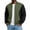 Army Green, variant on Mens Lightweight Jacket Casual Bomber Jacket Color Block Varsity Coat Full Zip Fall Winter Spring Jacket