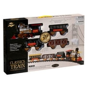 Velocity Toys Ready to Play Children's Interactive (20 Pieces) Battery Powered Model Train Set