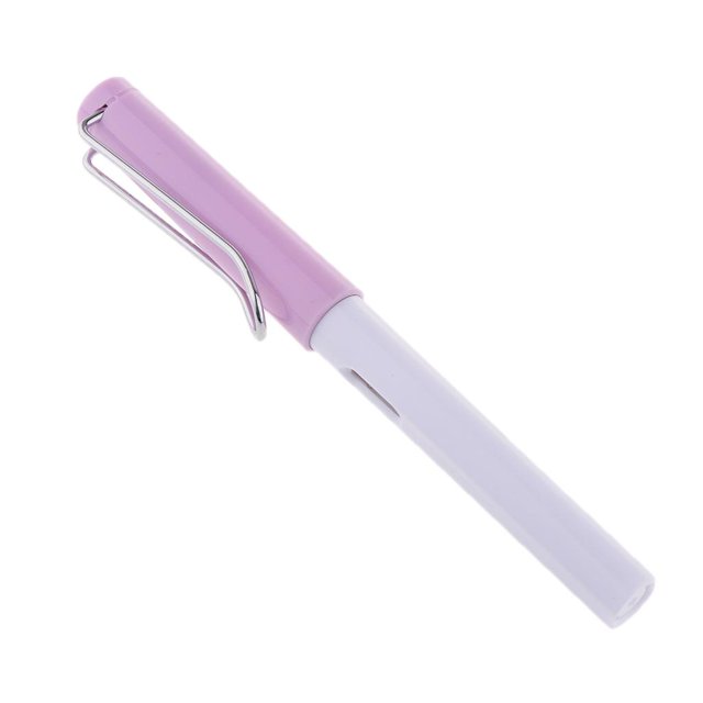 Pincel de caligrafía de de Tinta Estilográfica Recargable para Chino Japonés Sumi Caligrafía Pintura Dibujo Escritura Firma , Blanco morado