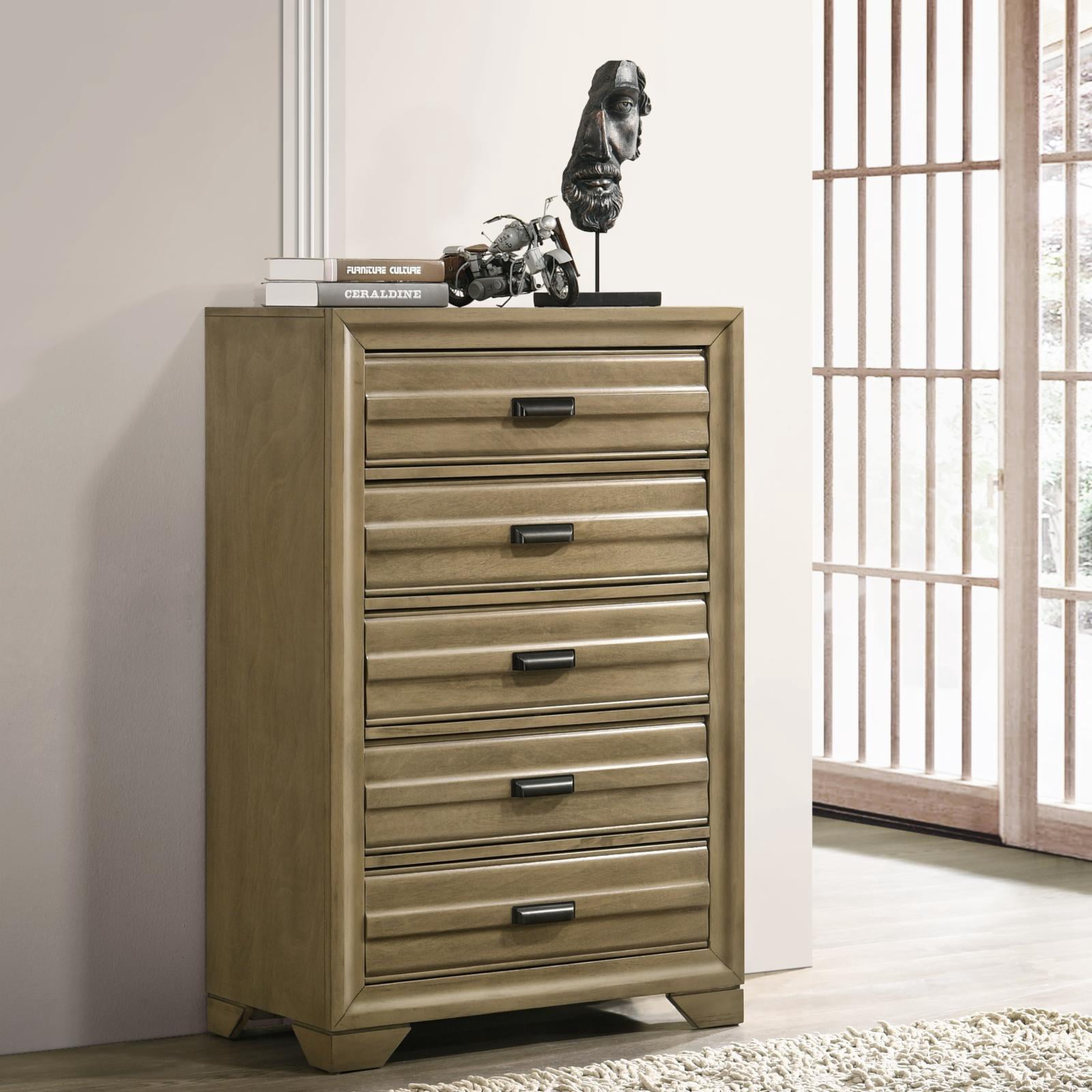 Roundhill Furniture Loiret Contemporary 5-Drawer Chest