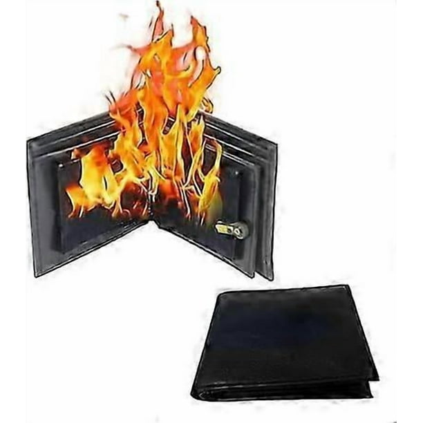 Magic Trick Fire Flaming Wallet, Leather, Inconceivable Street Show Prop, Prank, Magician Wallets, Close-up Magic, Pros, Professional Cool Tricks