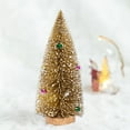 thumbnail image 4 of Mini árbol de Navidad para escritorio | Árbol artificial pequeño de 20 cm con nieve | Colores plateado, verde, dorado, azul, rosa y marrón | Decoración navideña para el hogar y la oficina, 4 of 8