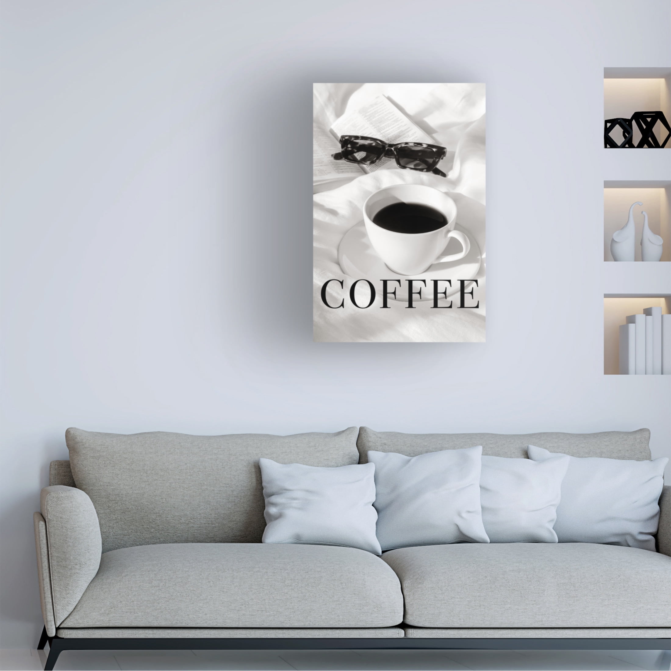 Trademark Fine Art Pictufy Studio III Coffee in Bed Canvas Wall Art
