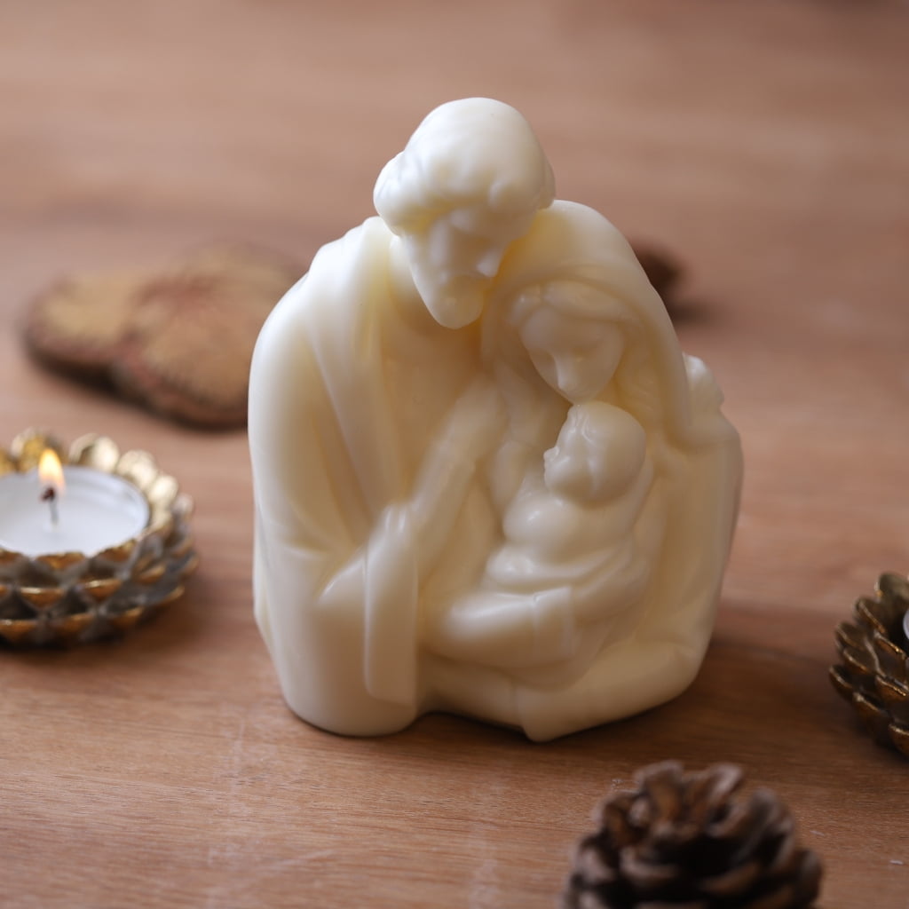 ZPAQI Madonna and Child Silicone Candle Mold - DIY Resin Craft Set