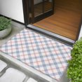 thumbnail image 5 of 2x3 Door Mat Rug, Abstract Plaid, Non-Skid Rubber Backing Large Rectangle Rugs - Living Room Bedroom Home Office, Minimalistic Multi Colors Country Rustic Plaid Indoor Floor Mat Carpets Washable Rug, 5 of 9