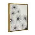 thumbnail image 3 of Stupell Industries Contemporary Flowers Abstract Botanical & Floral Drawing Gold Floater Framed Art Print Wall Art, 3 of 6
