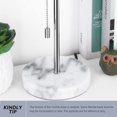 thumbnail image 4 of Modern Bedside Table Lamp Nightstand Desk Lamp Marble Base Pull Chain Bedroom, 4 of 7