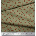 thumbnail image 3 of Soimoi Rayon Fabric Guitar Musical Instrument Printed Fabric 1 Yard 56 Inch Wide, 3 of 3