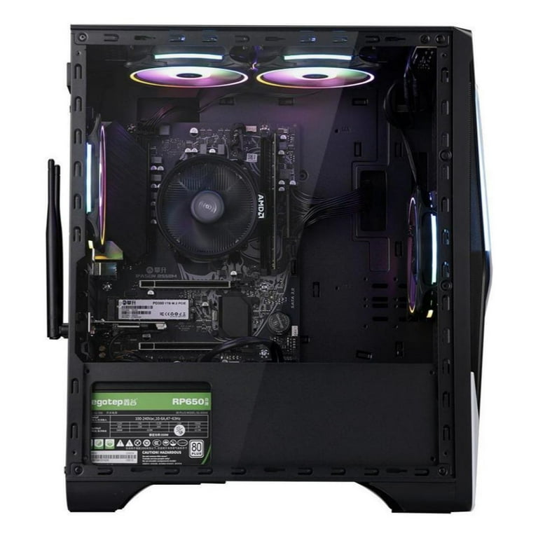 MXZ Gaming PC Desktop Computer, AMD Ryzen 5 5600G 3.6GHz, AMD