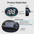 thumbnail image 4 of Hud Gps Speedometer Universal Car Heads-up Display 2.7inch Speed Meter With Compass Over Speed Alarm For All Vehicle, 4 of 5