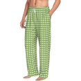 thumbnail image 6 of Salouo Green Gingham Print Pajama Pants for Men, Lounge Pants Elastic Waistband Casual Men's sleepwear Loungewear Sleep Pajama Pant -X-Large, 6 of 7