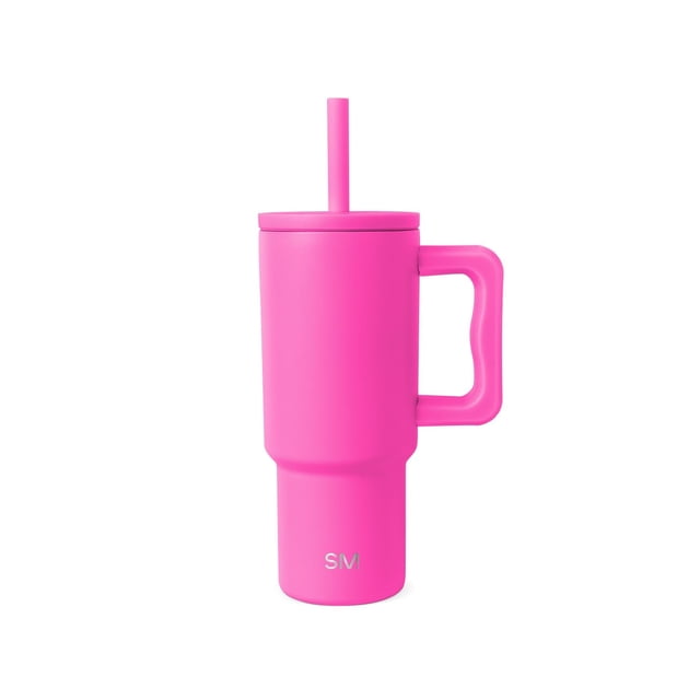 Simple Modern Gobelet pour Enfants 24 oz avec Poignée et Couvercle à Paille en Silicone / Anti-Déversement et Résistant aux Fuites