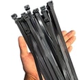 thumbnail image 1 of 200 lb zip bays drey 18 pulgadas 70pcs, cable negro grande, 1 of 2