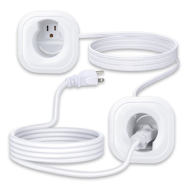 Kit de gestión de cables ZEXMTE integrado en la pared para TV montado en la pared