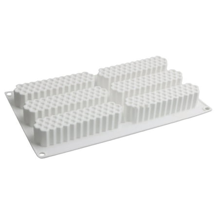 

DISHAN High-Temperature Resistant Chocolate Mold: Easy to Release 6 Grids Honeycomb Shape Fondant Chocolate Baking Mold Home Supplies