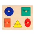 thumbnail image 1 of EeaseCA 1 Set Wooden Shape Puzzles Toy Early Learning Toy for Toddlers Baby Kids, 1 of 7