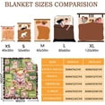 thumbnail image 3 of Lovely Cartoon Pigs Blanket Lightweight Soft Flannel Fleece Throw Blankets for Couch Bed Sofa Practical Gifts Large-Adult (80"X60"), 3 of 6