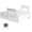 White, variant on VIVO Black Lockable Pull Out Under Desk Storage Drawer, Workspace Organizer