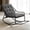 Dark Gray, variant on MOONMISS Rocking Chair with Soft Comfy Thick Cushion,Indoor/Outdoor with Footrest,Beige