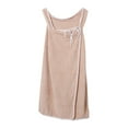 thumbnail image 2 of Girls Sling Bath Towel Wrap Coral Fleece Absorbent Bath Skirt Wearable Bath Robe Beach Spa Sauna Shower Robe, 2 of 9