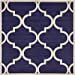 thumbnail image 3 of Unique Loom 3135718 8 x 8 ft. Austin Trellis Square Rug, Navy Blue, 3 of 10