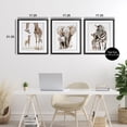 thumbnail image 3 of Stupell Industries Jungle Animal Babies with Mothers 3 Piece Black Framed Print Under Glass Set design by Ramona Murdock, 21 x 17, 3 of 10