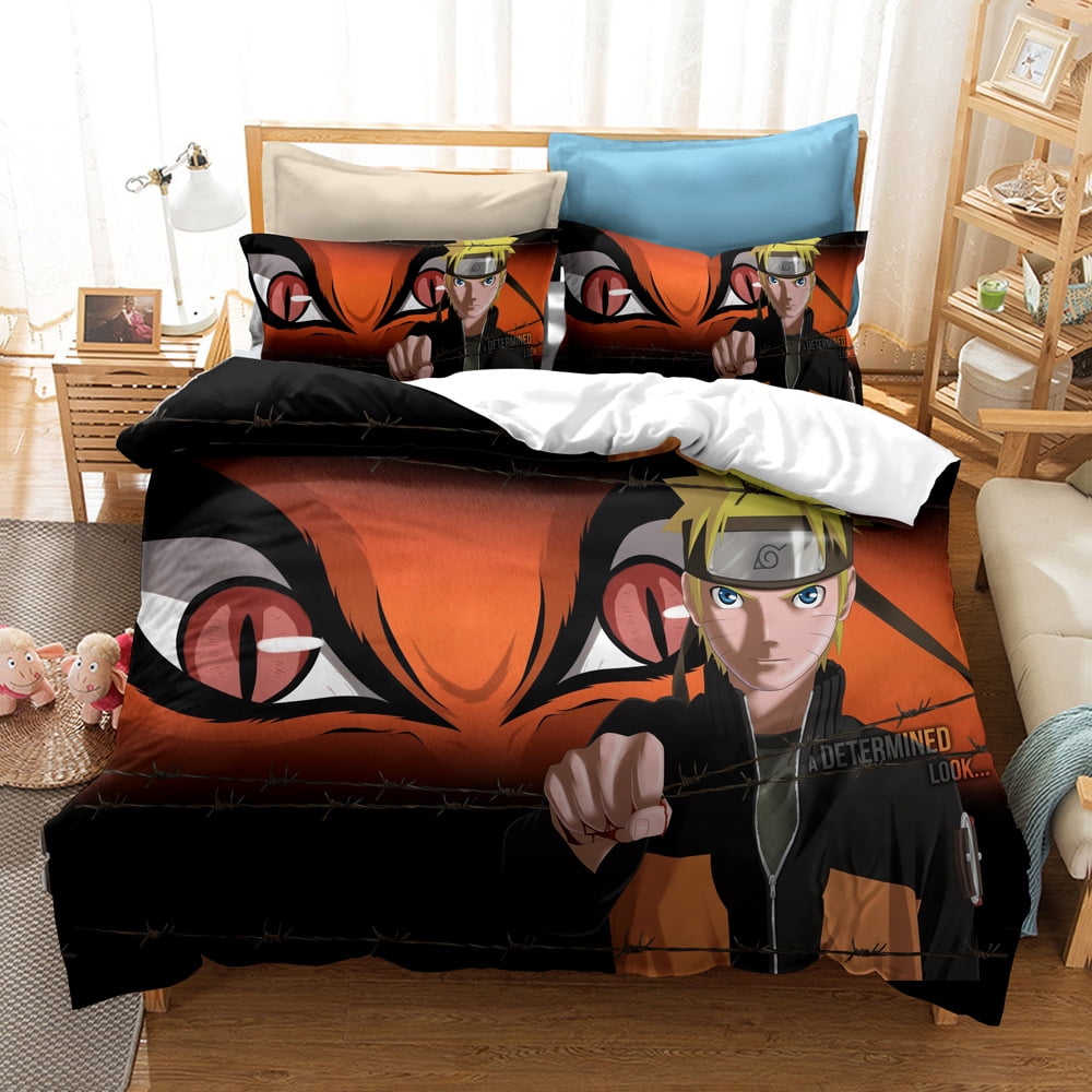 3D Printed Anime Cover quilt 3pcs Naruto Duvet Cover Bedding Sets Anime