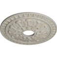 thumbnail image 3 of Ekena Millwork 18"OD x 3 1/2"ID x 1 3/8"P Warsaw Ceiling Medallion (Fits Canopies up to 3 1/2"), Hand-Painted Pot of Cream Crackle, 3 of 6