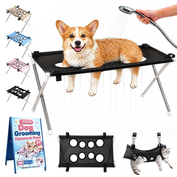 Dog Grooming Hammock, Pet Paw Bathing Wash Hammock Stand Bath For Dogs