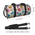 thumbnail image 4 of Bingfone Skulls and Roses Print Gym Duffle Backpack for Men Women,Travel Weekender Carry-On Bags with Detachable Back Pack Straps for Traveling Overnight Climb Sports, 4 of 8