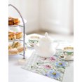 thumbnail image 4 of Spring Floral Kitchen Dish Towels for Drying Dishes Set of 3, Wildflowers Herbs Summer Botanical Plaid Waffle Weave Microfiber Hand Tea Bathroom Towels Quick Dry & Absorbent Towel 12x12, 4 of 7
