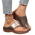 thumbnail image 3 of Willtoo Women's Orthopedic Wedge Sandals 2026 Comfortable Summer Slippers with Massage Insole Casual Beach Flip Flops, 3 of 6