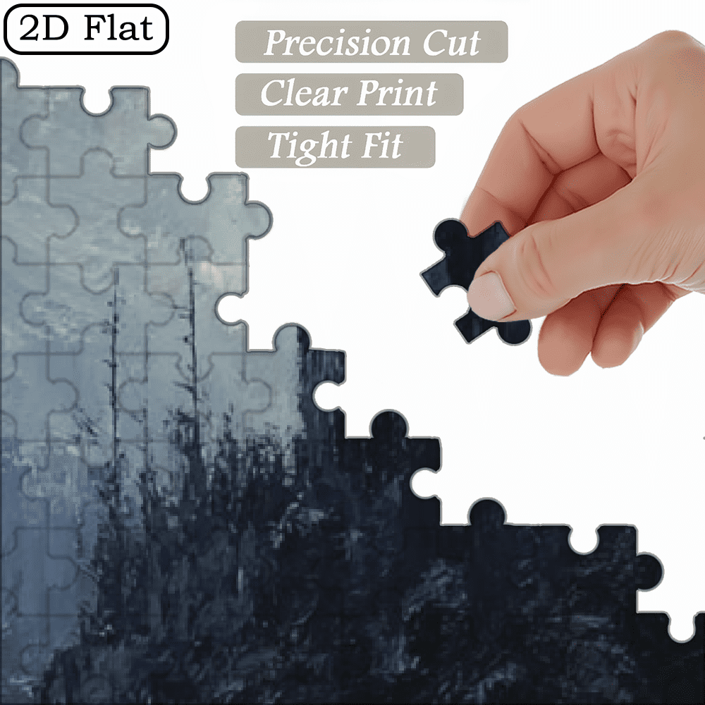 A Box of (1000pcs) Adult Puzzles, Night Lake Scenery Theme, High Difficulty, Suitable for Adults, Family Entertainment, Home Decoration.29.4*19.6 in