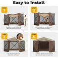 thumbnail image 6 of SPECSTAR 12' x 12' Pop-Up Camping Gazebo Tent, 6-Sided Instant Setup Canopy Shelter with Wind Panels, Mosquito Netting, 6 of 8