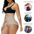 thumbnail image 3 of VASLANDA Tummy Control Panties for Women Shapewear Butt Lifter Short High Waist Trainer Corset Slimming Body Shaper Underwear, 3 of 6