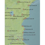 Minnesota State Parks Map 11x14 Print